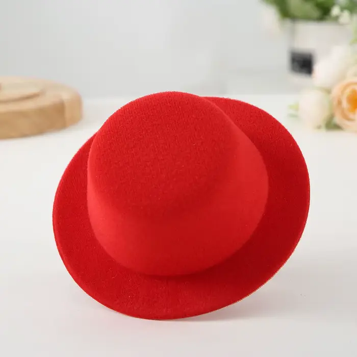 Base de fascinator en feutre pour femme, DIY, ronde, couleur unie, petite, en peluche, pour décorati