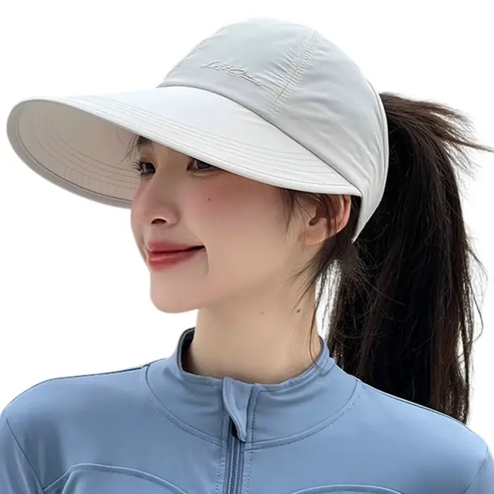 Chapeau de soleil d'extérieur pour femmes avec une large bordure, séchage rapide et respirant, idéal