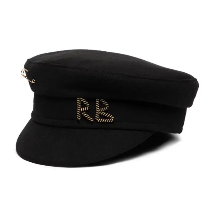 Casquettes gavroche en laine pour femmes, casquettes Flat Militray, chapeau de boulanger garçon avec