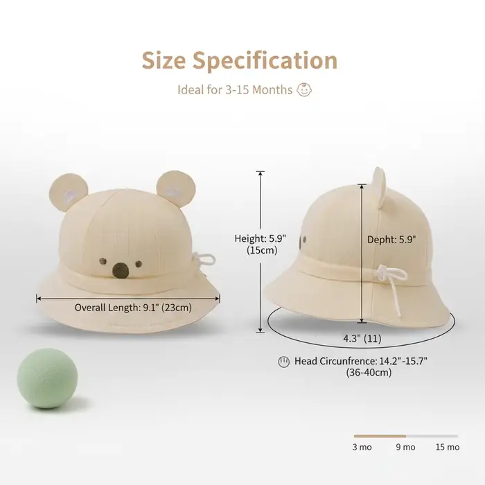 1 chapeau pour bébé
