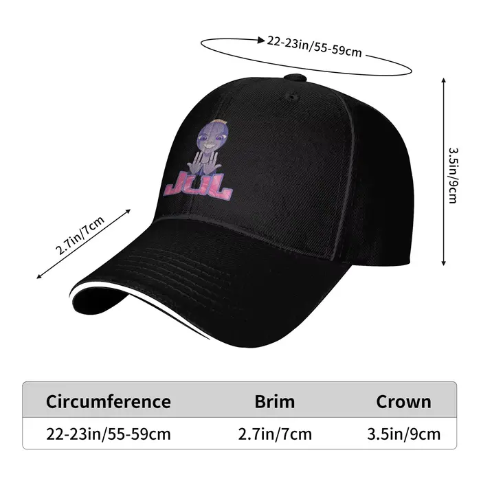 Casquette JUL de baseball unisexe imprimée polyester protection solaire extérieure pour femmes et hommes quatre saisons occasions sportives et voyages