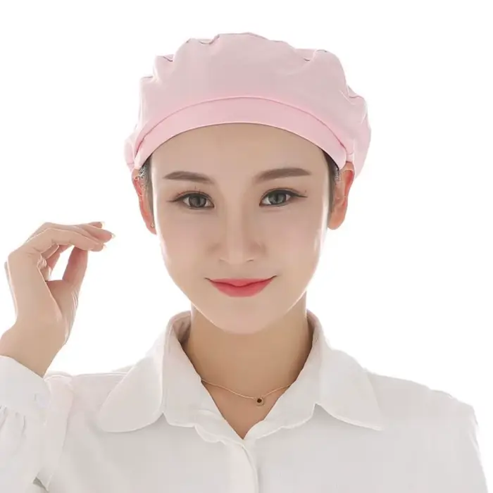 Chapeau de travail en tissu Chic, vêtements de travail, chapeau de Chef respirant, anti-fumée, anti-