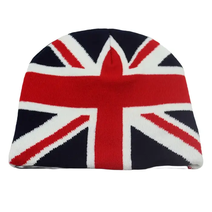 Bonnets polyvalents style rap, chapeaux tricotés chauds pour hommes et femmes, design Union Jack eur