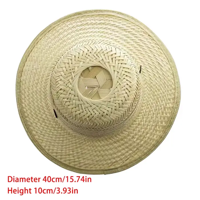 Chapeau de soleil en bambou, chapeau d'été, chapeau de travail pour agriculteurs, chapeau de soleil 