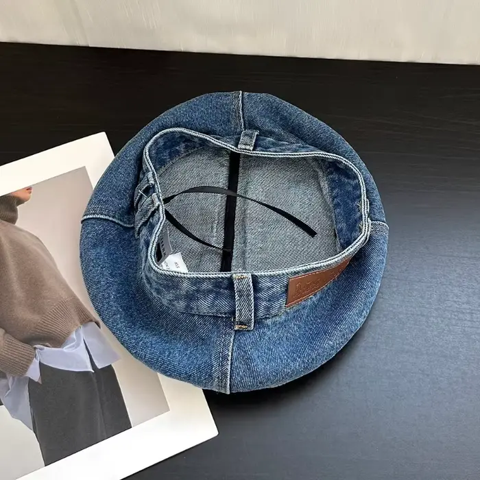 Bérets en Denim rétro pour femmes et hommes
