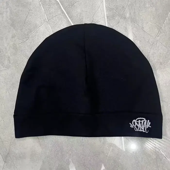 Bonnet tricoté brodé avec lettres imprimées, couche unique, chaud pour l'automne et l'hiver, casquet