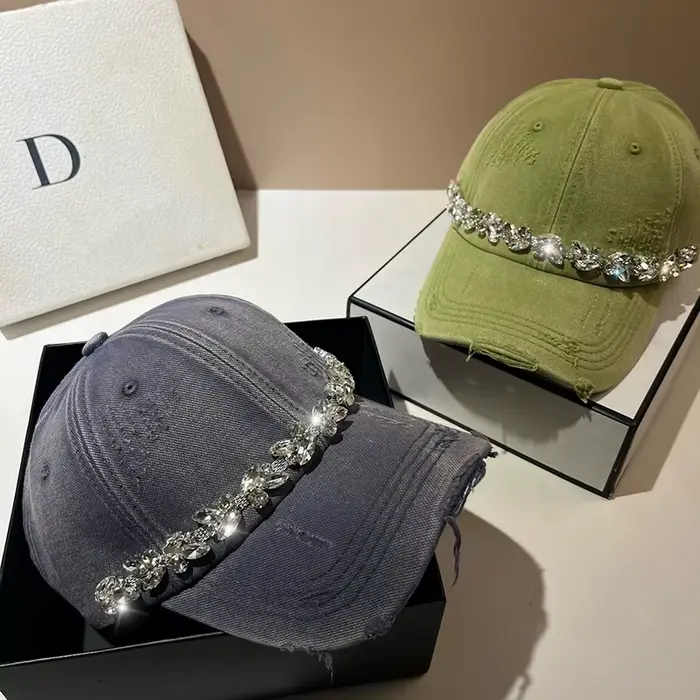 Casquette de Baseball en diamant pour femmes