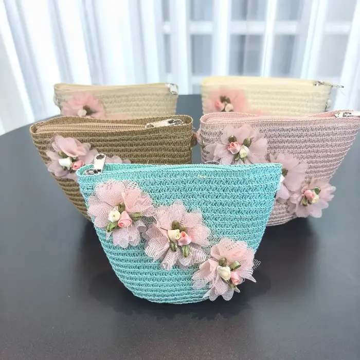 Chapeau de paille 2 pièces pour filles