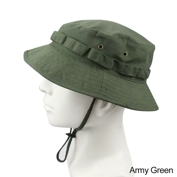 CamSolomon-Chapeaux Boonie pour hommes et femmes, chapeau d'été E27, chasse en plein air, randonnée,