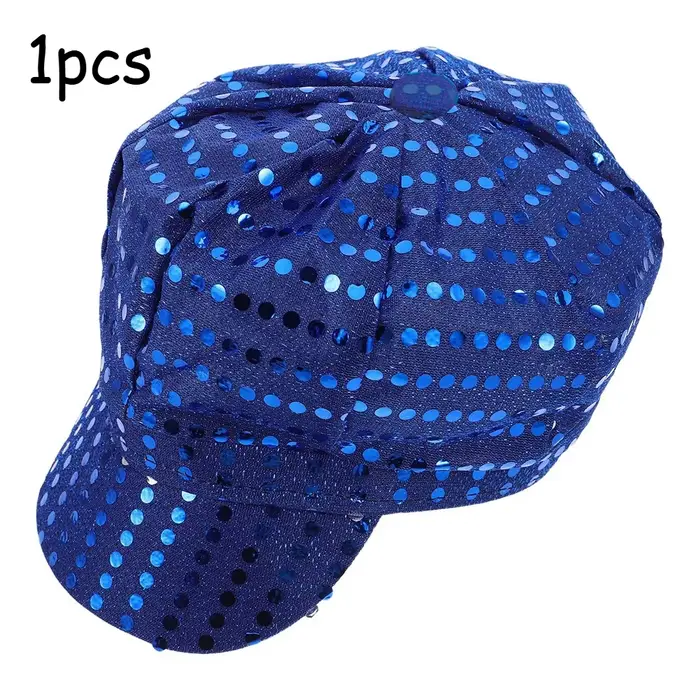 Chapeau à paillettes pour spectacle DISCO des années 70 et 80, chapeau octogonal rétro, accessoires 
