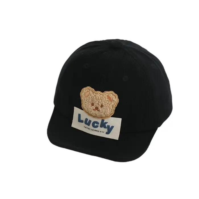 Casquette de Baseball décontractée pour bébé, couleur unie, Style coréen, ours, chapeau à visière, s