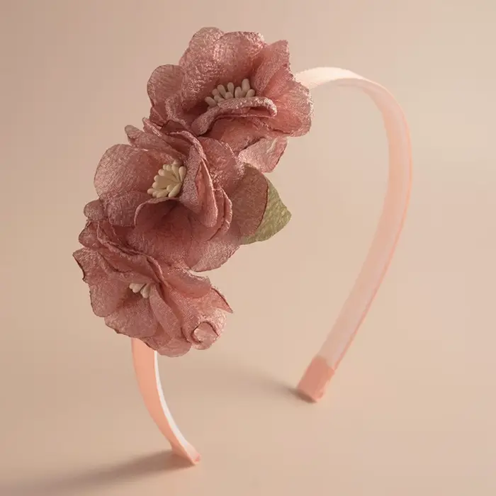 Nouveau serre-tête en perles et plumes fait main, bandeau floral, couronne de mariage, coiffe de fêt