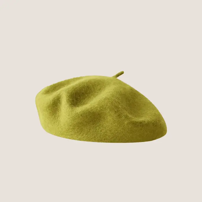 Béret en laine chapeau femmes béret français Vintage peintre casquette fille solide Femme béret Femm