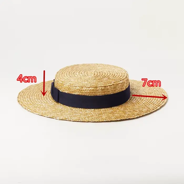 Chapeau en paille chic fait à la main pour hommes et femmes