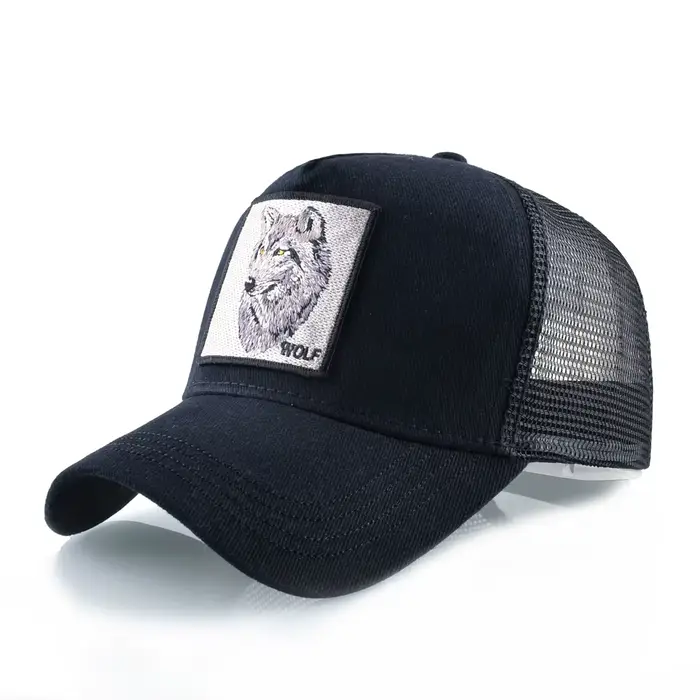 Casquette de Baseball à la mode avec Patch de loup brodé