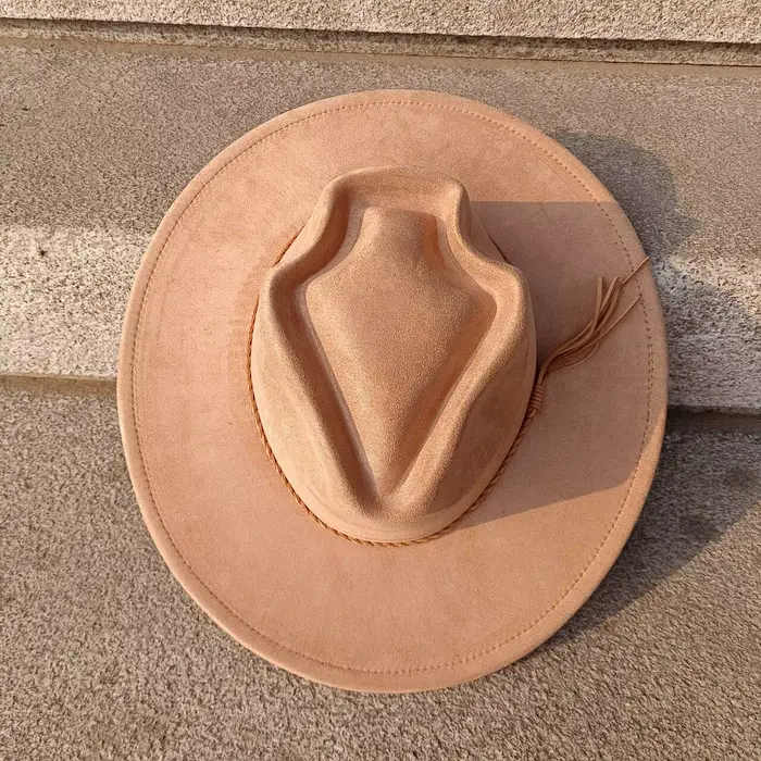Chapeau en daim à large bord multifonction pour homme et femme, élégant, adapté aux voyages, pour les événements formels et la vie quotidienne
