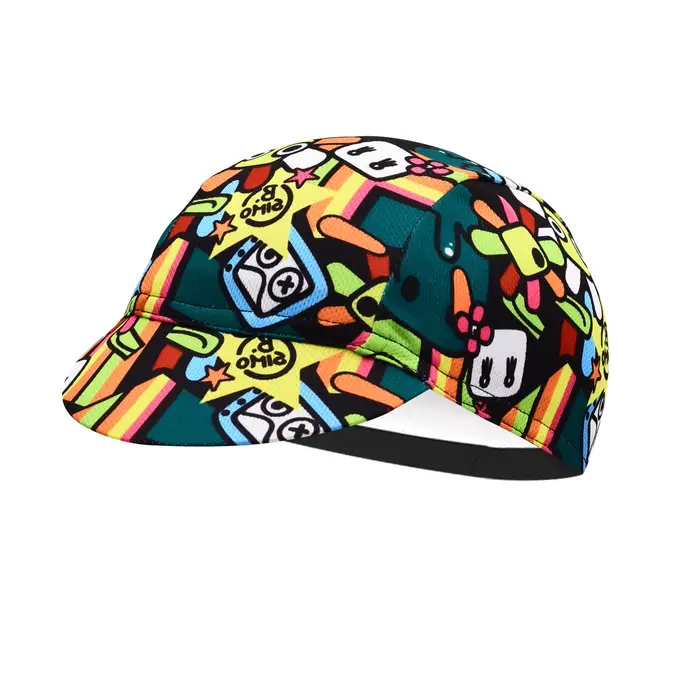 Casquettes de cyclisme classiques imprimées vertes, casquette de vélo pour hommes et femmes, chapeau