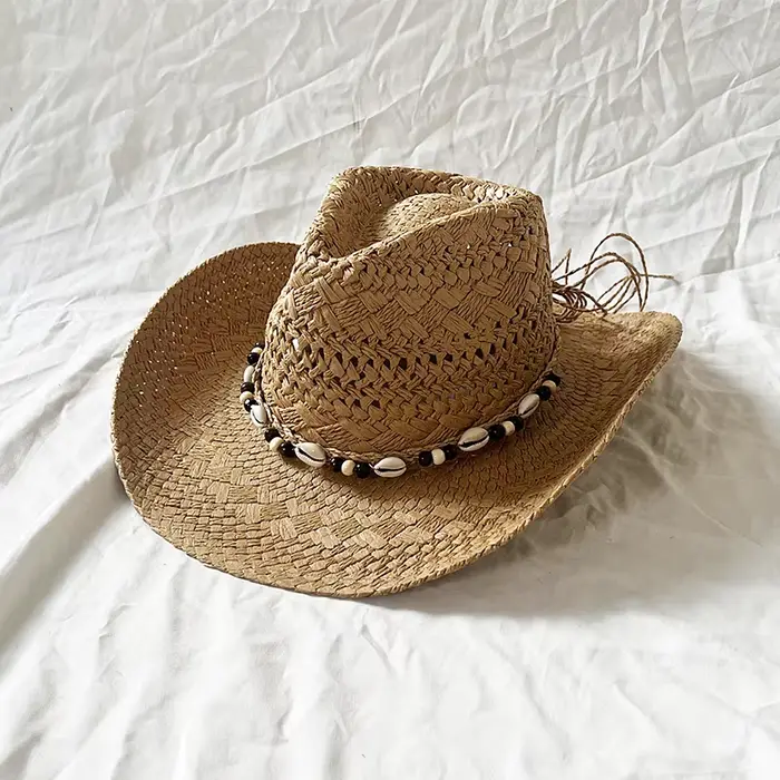 Chapeau de plage en paille pour hommes et femmes