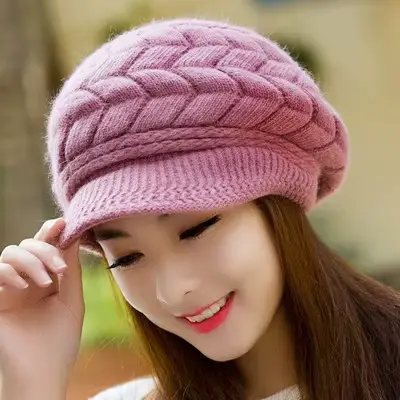 Béret en tricot torsadé, casquette souple style newsboy pour les pièces climatisées, les centres com