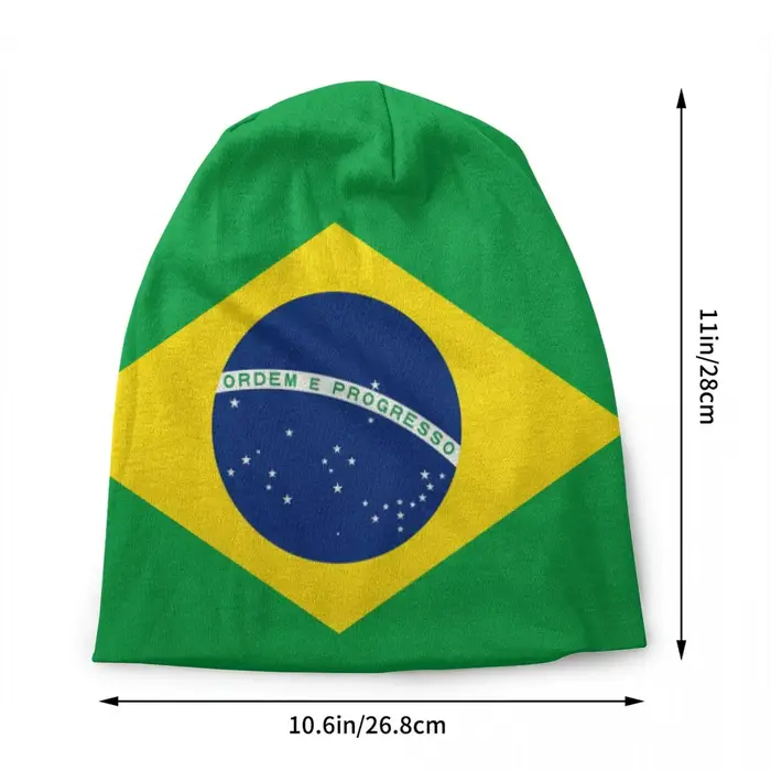 Bonnet personnalisé drapeau du brésil
