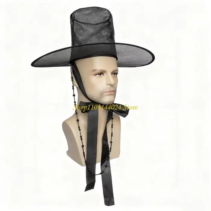 Chapeau Bob Coréen Traditionnel avec Sangle de Poitrine Réglable
