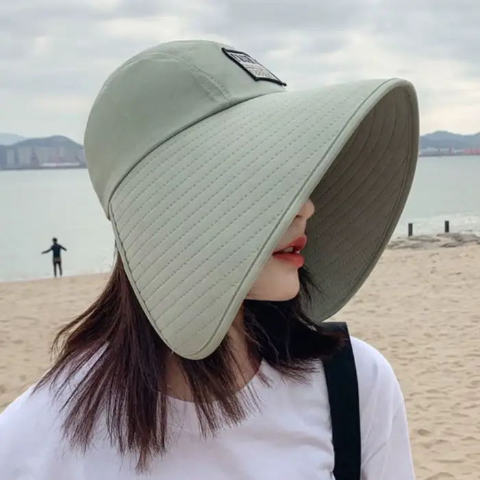 Chapeau de protection contre les UV pour femmes, visière à la mode, chapeaux d'été à grand bord, pro