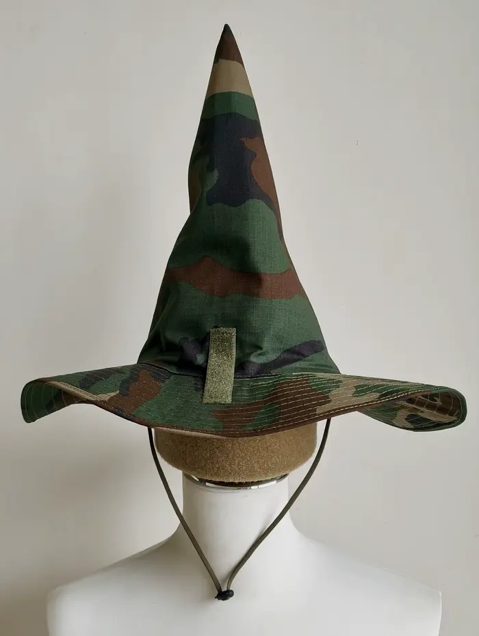 Chapeau de sorcier camouflage