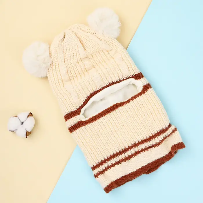 Bébé enfants nouveau automne hiver ours oreille tricoté Bonnet enfants mignon chaud bonnets chapeaux