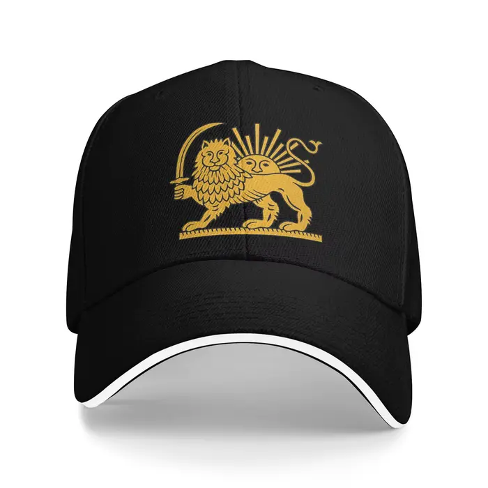 Casquette de baseball drapeau Iran Lion et Soleil, style Hip Hop, casquette sandwich unisexe en poly