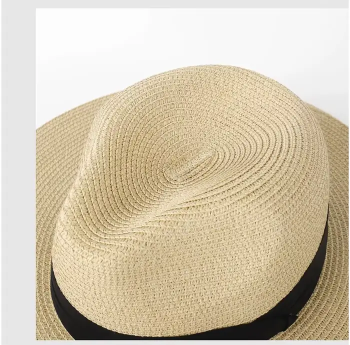 Hommes grande taille 61-64 cm Panama chapeaux de soleil femmes plage large bord chapeau de paille dame été