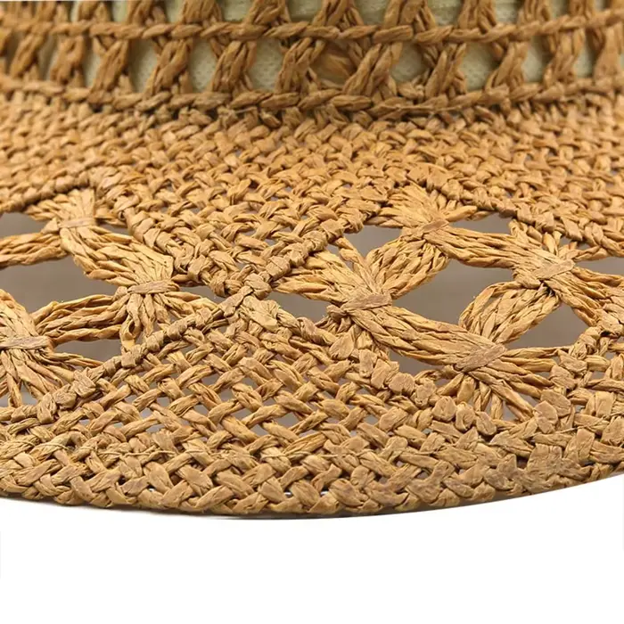 Chapeau de paille vintage à large bord