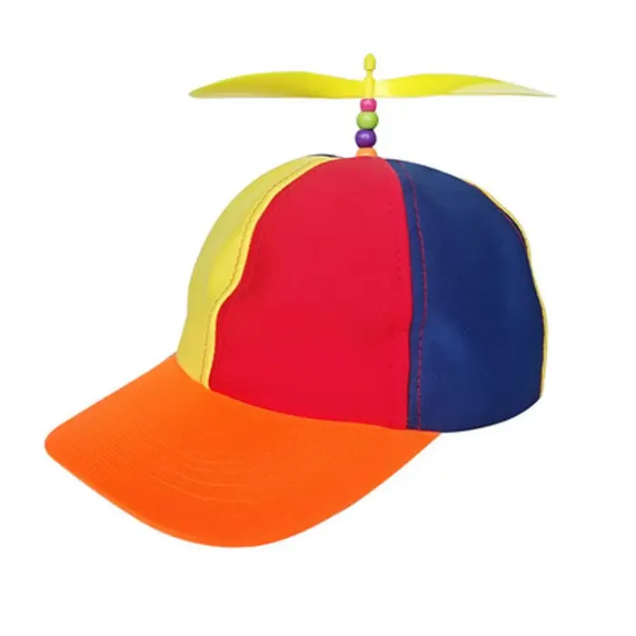 Casquette de baseball arc-en-ciel pour garçons et filles, casquette de papa amusante avec hélice d'h