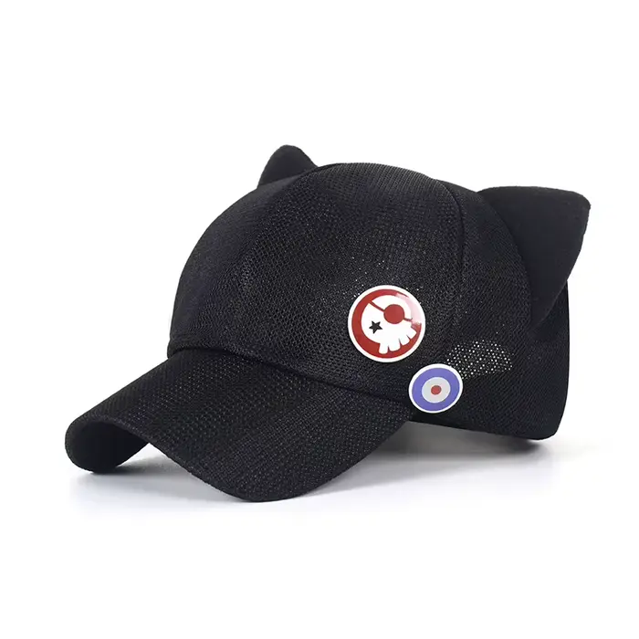 OligAsuka Shikinami Cat Ear Ajustable Polar Smile Hat, Patricia Baseball Cap, Cosplay Accessrespirat