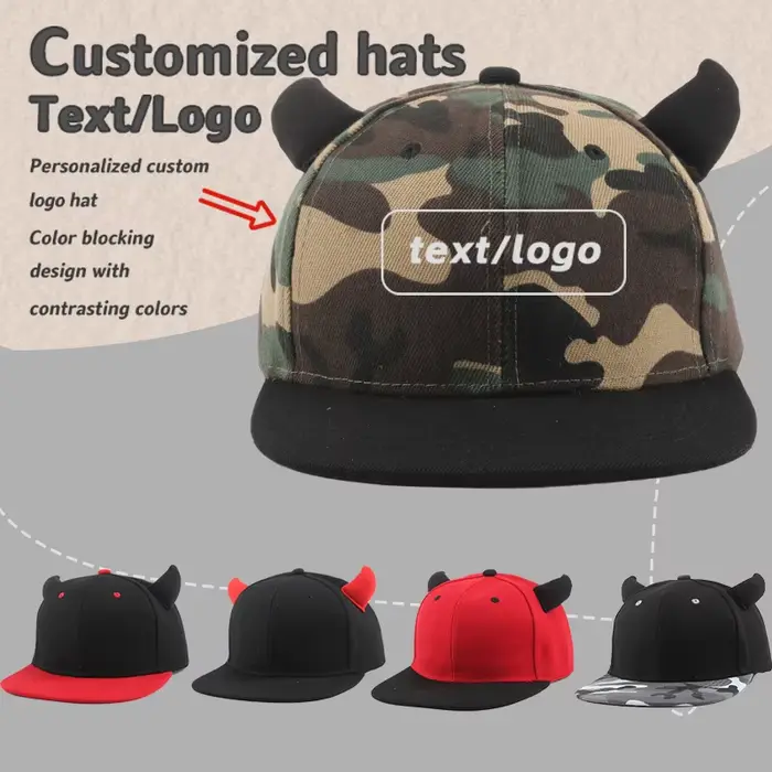 Casquette de Baseball Camouflage corne de bœuf pour hommes et femmes