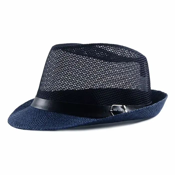 Chapeaux de cérémonie en lin découpé en titane pour hommes et femmes, chapeaux de soleil de plage, m