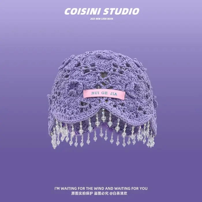 Chapeaux de pull à franges et perles de Style bohémien pour femmes