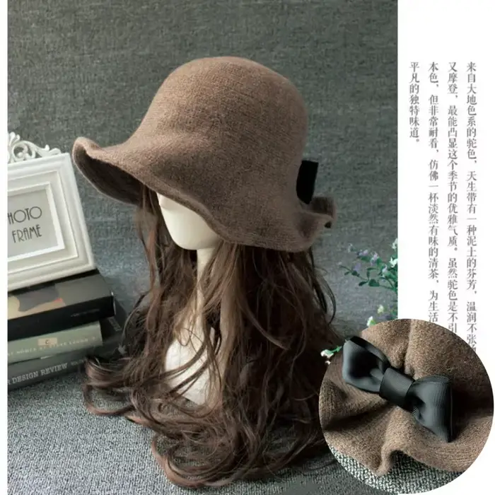 Chapeaux de seau en laine vintage pour femmes style sport chic protection solaire décontracté occasions printemps été