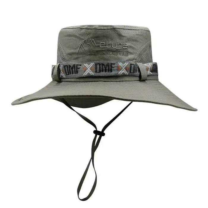 Chapeau seau respirant d'été pour hommes et femmes, Protection UV en plein air, chapeau Panama à lar