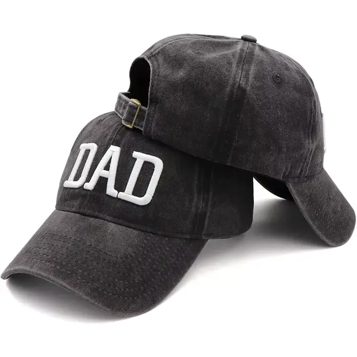 Chapeau brodé pour couples casquette de baseball en coton personnalisable pour pères et mères occasions spéciales voyage style unique durable