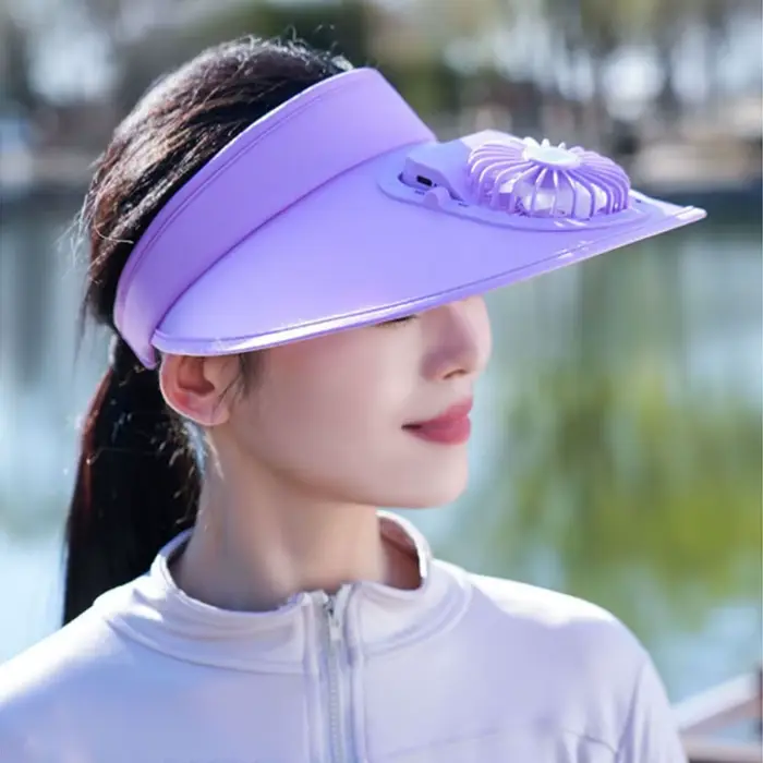 Chapeau de soleil pour femme à visière vide