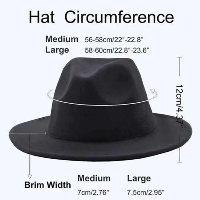 Chapeaux Fedora deux couleurs pour femmes