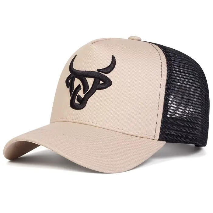 Casquettes de Baseball unisexes avec tête de bœuf brodée, chapeaux décontractés réglables pour l'ext