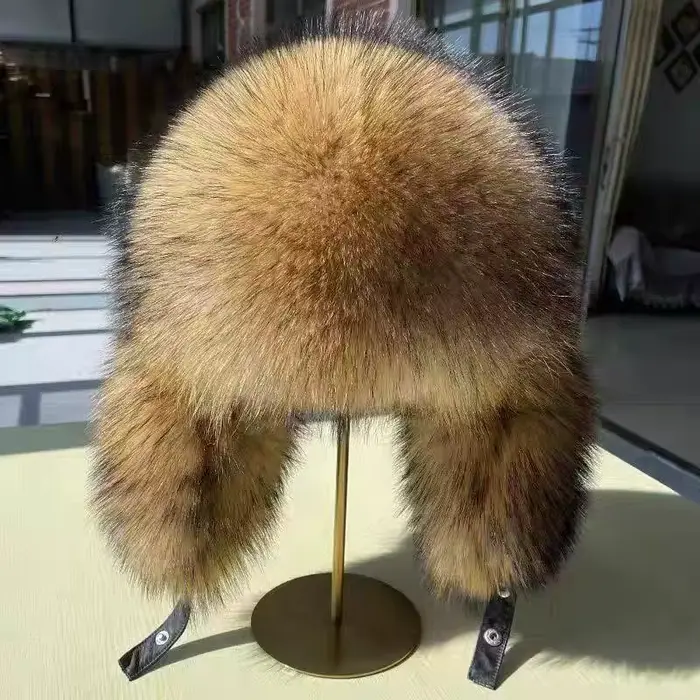 Chapeaux d'hiver épais doublés de polaire pour hommes et femmes, chapeaux de pilote unisexes en faus