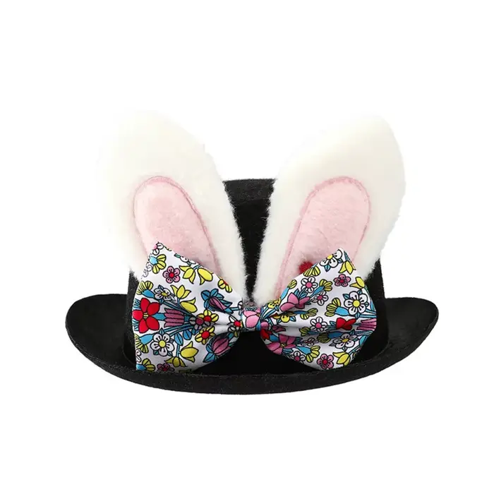 Chapeau de Pâques noir pour événements, déguisement, cosplay, chapeau haut de forme, performance scé
