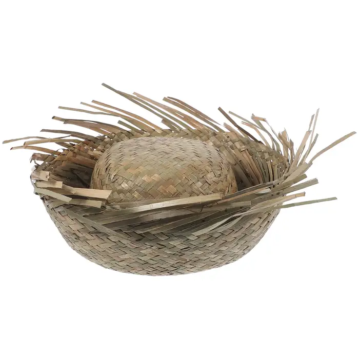 Chapeau tissé en paille pour hommes et femmes, pare-soleil de plage à large bord, fête hawaïenne Luau, couvre-chef sur le thème mexicain, accessoire de vacances occasions spéciales