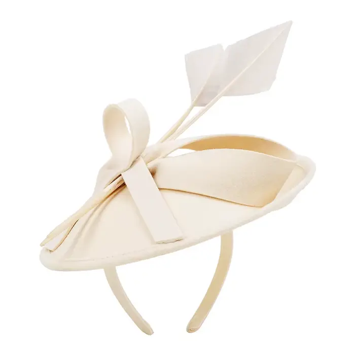 Chapeau de spectacle en laine pour femmes, design solide, fédra chic, idéal pour mariages, cocktails et autres cérémonies formelles