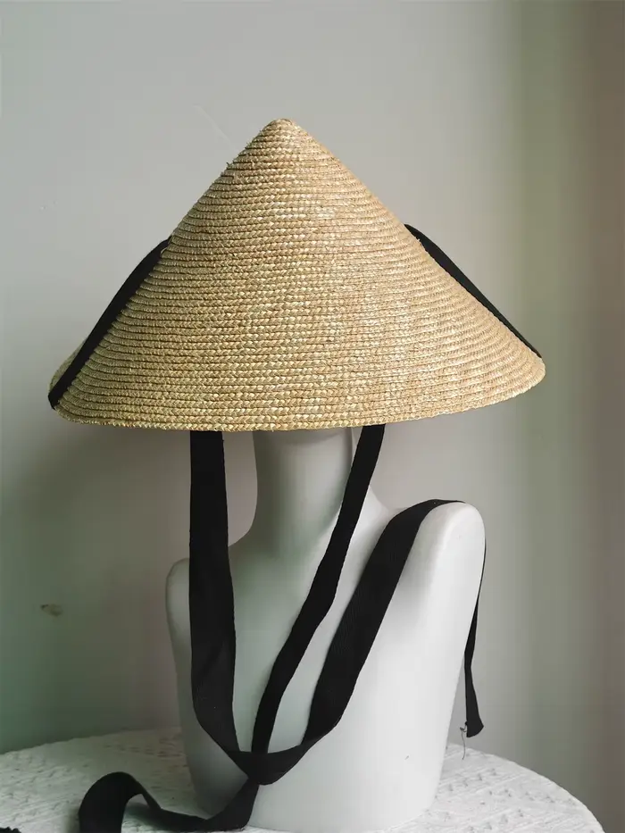Chapeau conique asiatique à large bord