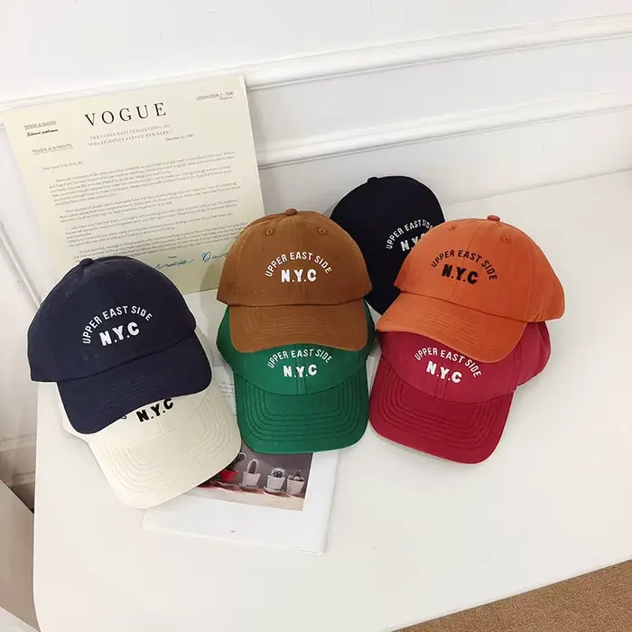 Casquette de baseball brodée de lettres pour enfants