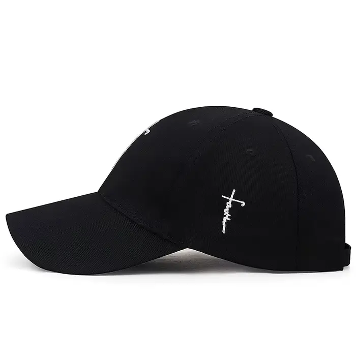 Casquette de baseball unisexe brodée lettres croisées décontractée polyester réglable pour homme femme style sport occasionnels extérieurs