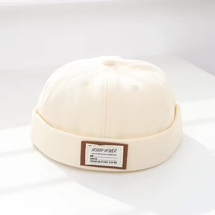 Chapeau sans bord rétro pour bébé, casquette docker hip hop pour garçon et fille, bonnet d'été régla
